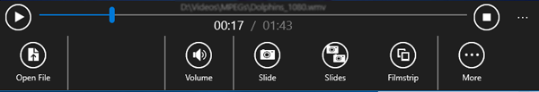 Filmstrip Video Player